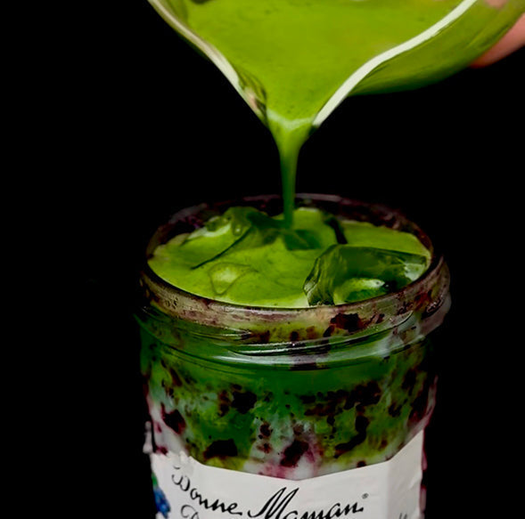 Blueberry Jam Jar Matcha
